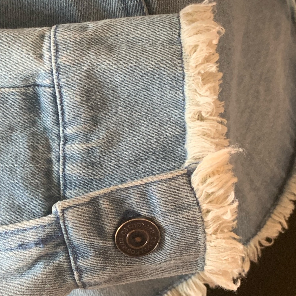 NWT Cupcakes and Cashmere Star Denim Jacket Women’s Size Large - Picture 7 of 16